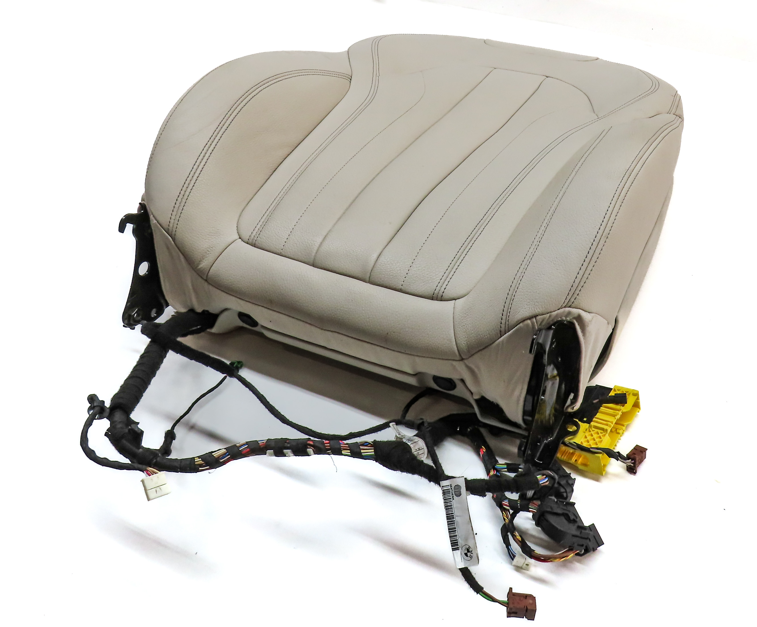 15 BMW X5 (F15) FRONT RIGHT UPPER MEMORY COMFORT HEATED SEAT BACK (Ivory White) — exact item pictured